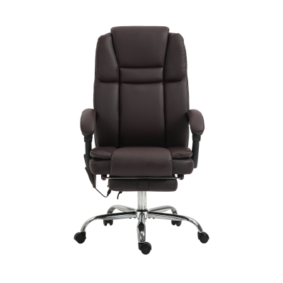Vinsetto Massage Office Chair PU Leather Dark Brown