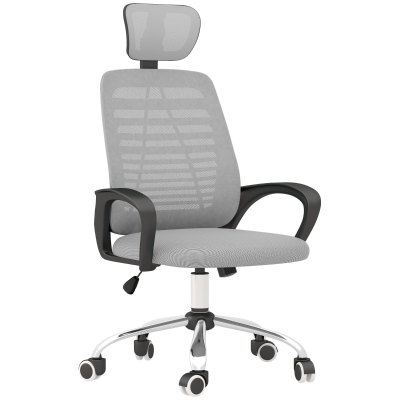 Vinsetto Ergonomic Office Chair with Lumbar Support Grey