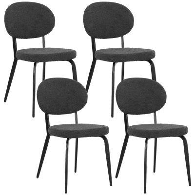 Dining Chairs 45W x 56D x 82Hcm Black