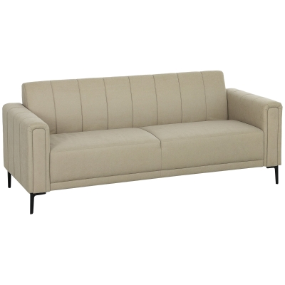 3 Seater Sofa 196W x 73D x 80Hcm Khaki