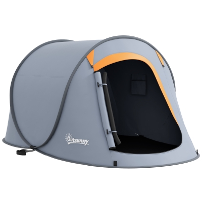 Outsunny Tenda da Campeggio Pop Up con Borsa da Trasporto Grigio