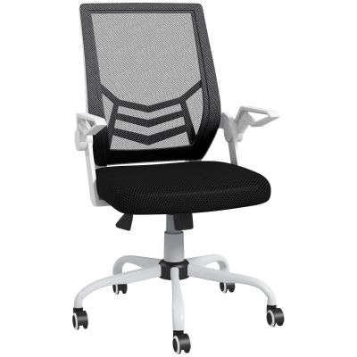 Vinsetto Mesh Office Chair Swivel with Lumbar Support Black