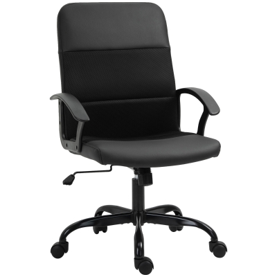 Vinsetto Mesh Office Chair Swivel Adjustable Height Black