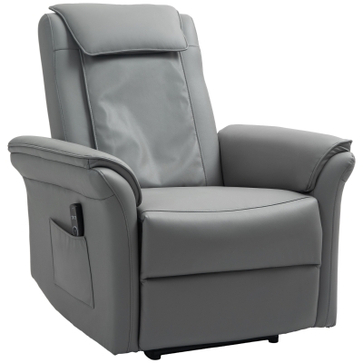 Massage Recliner 89W x 99D x 103Hcm Grey