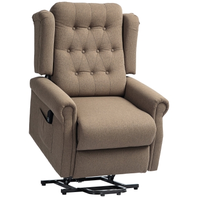 Lift Recliner Chair 85W x 94D x 105Hcm Dark brown