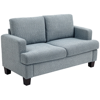 Two Seater Sofa 138W x 70D x 80H cm Light Grey