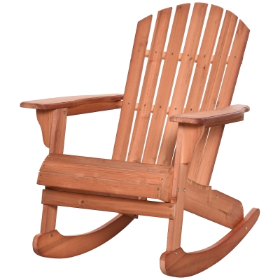 Scaun Adirondack Impermeabil din Lemn, 77x94x97 cm, Lemn Natural