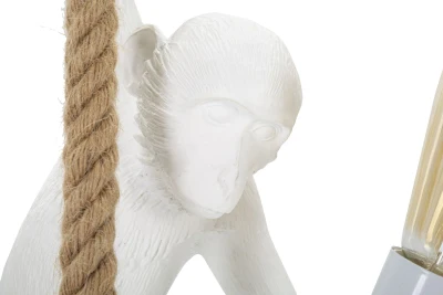 Mauro Ferretti Candelabru Maimuta Alb cm Ø 27X32X60