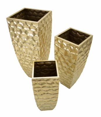 Mauro Ferretti Suport Vaze 3 Bucati, cm 38X38X94-30,5X30,5X76- 23X23X63