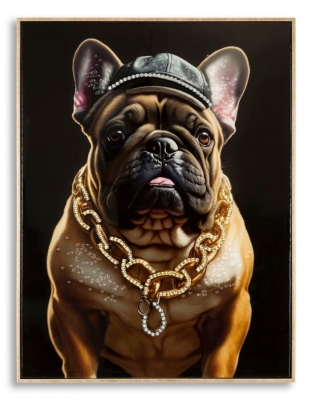 Mauro Ferretti  Pictura Pe Pânza Lacutata Bully Cu Rama cm 62X4X82