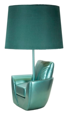 Mauro Ferretti Lampă Pentru Noptieră Midcentury Turcoaz cm Ø 26X43