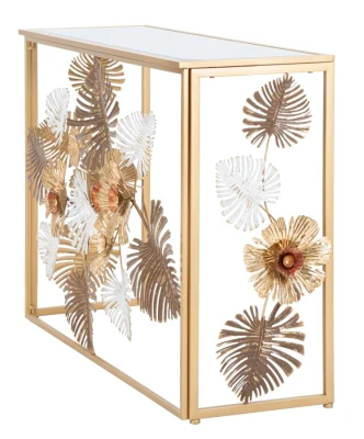 Mauro Ferretti Consola Cu Blat De Sticla cm 113X40X80