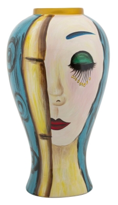 Mauro Ferretti Vaza Ceramica Art Face cm Ø 28X50
