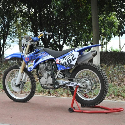 HOMCOM Béquille Moto Arrière Roulettes Rouge Noir