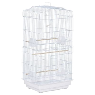 Bird Cage 46.5L x 35.5W x 92Hcm White