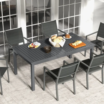 Outsunny Tavolo da Giardino 8-10 Posti Allungabile da 180/240cm