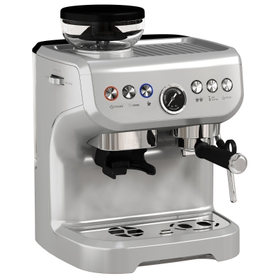 Espresso Machine 31.1W x 30.8D x 41.5Hcm Silver