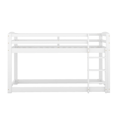 Lit superposé pour enfants et adolescents 90x200 cm, Blanc