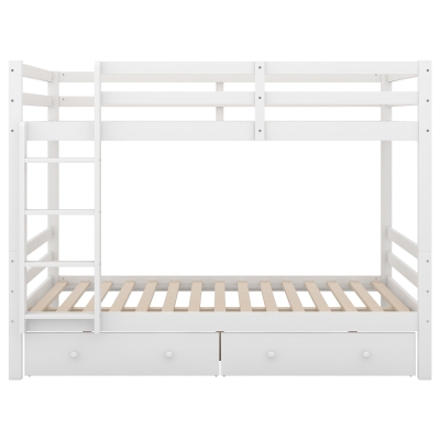 Letto a castello per bambini 140x200 cm, Bianco