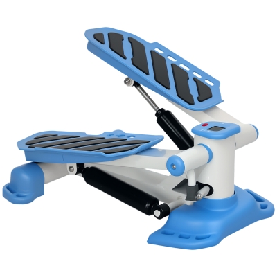 HOMCOM Portable Mini Stepper with LCD for Home Gym Blue