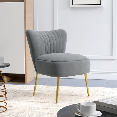 Accent Chair 53W x 69.5D x 69.5Hcm Grey