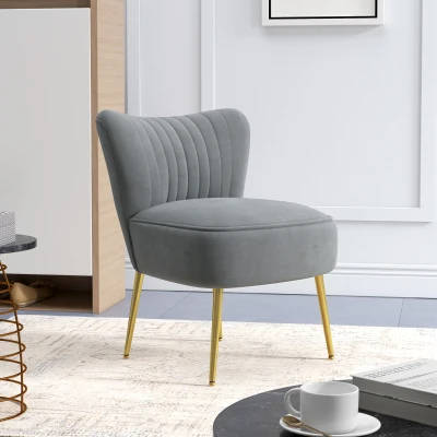 Accent Chair 53W x 69.5D x 69.5Hcm Grey