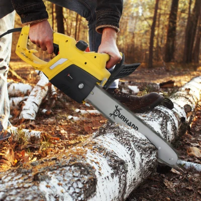 DURHAND Electric Chainsaw 2000W 40cm Aluminium Yellow