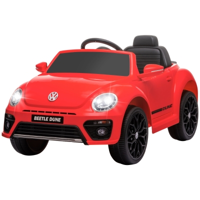AIYAPLAY Voiture Électrique 12V Volkswagen Beetle Rouge