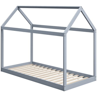 Single Bed Frame 96W x 195D x 150Hcm Grey