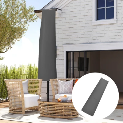 Outsunny Parasol Umbrella Cover Grey