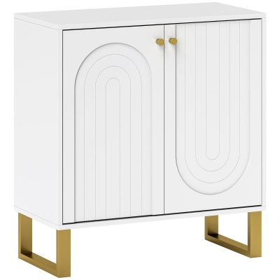 HOMCOM 2-Door Storage Cabinet White