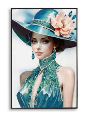 Pictura pe Pânză Lacuită cu Cadru -B- cm 62x4x91