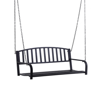 Outsunny Panca sospesa 127cm x 60cm x 47cm Nero