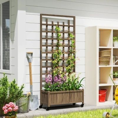 Garden Bed 82.5L x 35W x 186H Brown