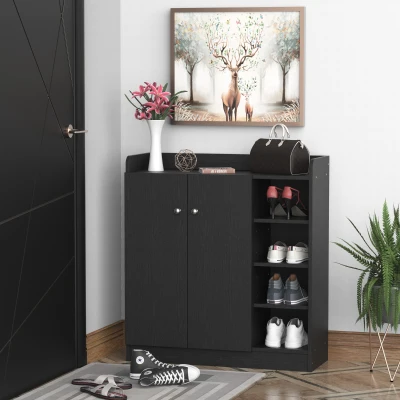 dulap pentru pantofi, 83x30x90cm, negru