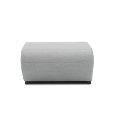 Outdoor Sofa 300 002 Hocker, Gartenmöbel, Gartenhocker, Polsterhocker, silber, 73 x 63 x 40 cm