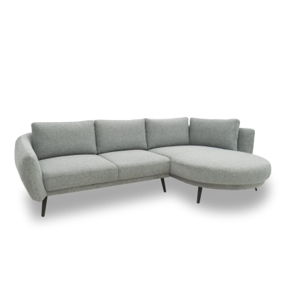 Ecksofa 200 020, Sofa in L-Form, Federkernpolsterung, 292 x 180 x 85 cm (BxTxH), grau