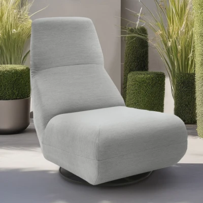 Outdoor Sofa 300 012 Sessel mit Rücken- und Drehfunktion, Gartenmöbel, Outdoor Sessel, silber, 68 x 88 x 67 cm