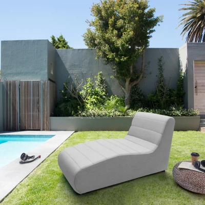 Outdoor Sofa 300 002 Liege XXL, Gartenmöbel, Gartenliege, Sofa, silber, 73 x 169 x 85 cm