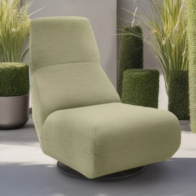 Outdoor Sofa 300 012 Sessel mit Rücken- und Drehfunktion, Gartenmöbel, Outdoor Sessel, grün, 68 x 88 x 67 cm