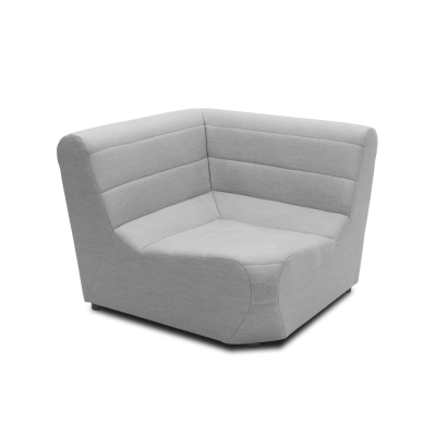 Outdoor Sofa 300 002 Polsterecke, Gartenmöbel, Eckmöbel, Sofa, silber, 106 x 106 x 80 cm