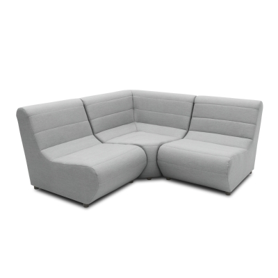 Outdoor Sofa 300 002 1F Element - PE - 1F Element, Gartensofa, Gartenmöbel, Sofa, silber, 179 x 179 x 80 cm
