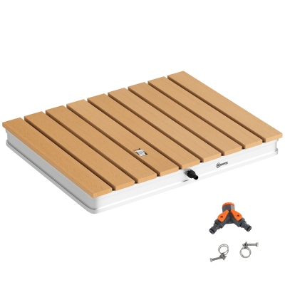 Outsunny Doccia da Giardino Portatile Altezza 4m 70x55 cm