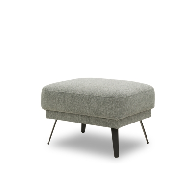 Polsterhocker 200 020, Hocker, rechteckig, mit Federkernpolsterung, 72 x 57 x 46 (BxTxH), grau