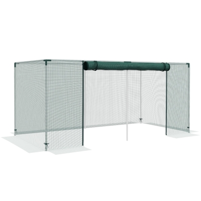 Outsunny Serre Jardin Acier Galvanisé 240x120x110cm Vert