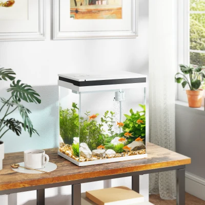 fish tank 30L x 20W x 33Hcm White
