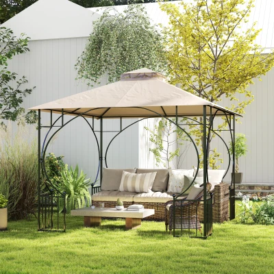 Outsunny 3x3m Replacement Gazebo Canopy Beige (Top Only)