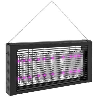 HOMCOM Lampe LED Anti-Insectes 8W 60m²