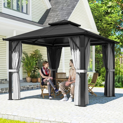 Gazebo 300L x 300W x 263H cm Grey