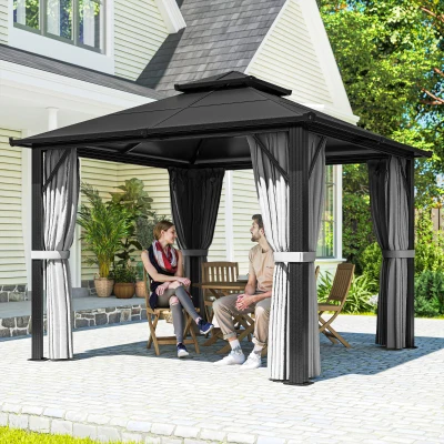 Gazebo 300L x 300W x 263H cm Grey
